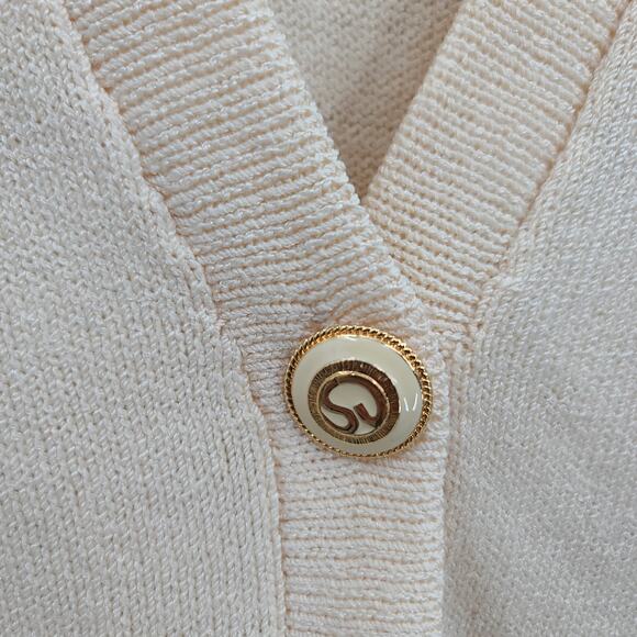 St John separates vintage made in USA cardigan Size Med Old money Quiet luxury - Picture 5 of 11